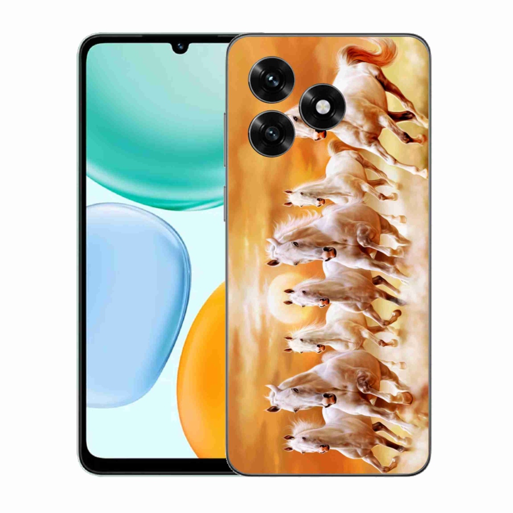 Gelový kryt mmCase na Honor X5c Plus - koně 2