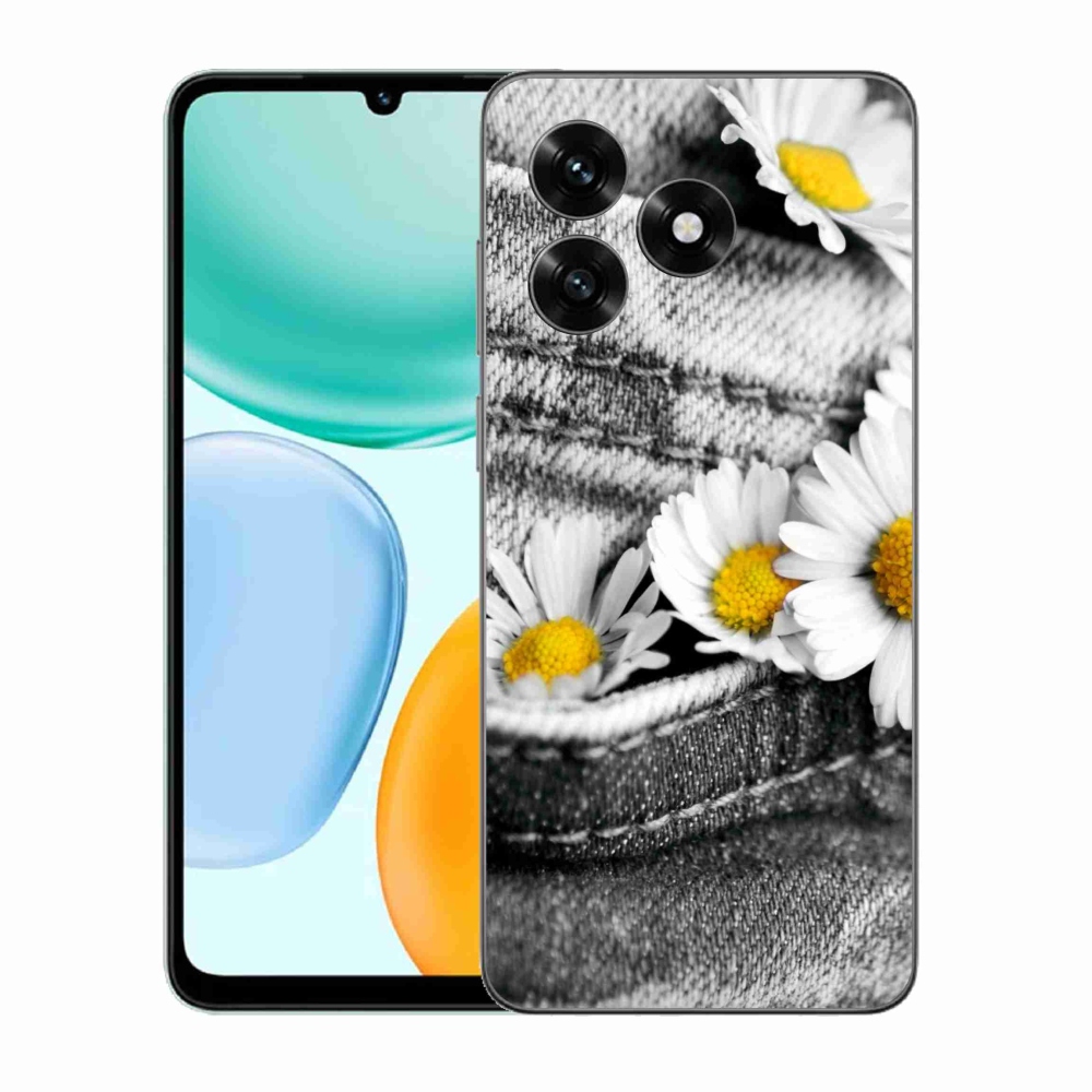 Gelový kryt mmCase na Honor X5c Plus - kopretiny