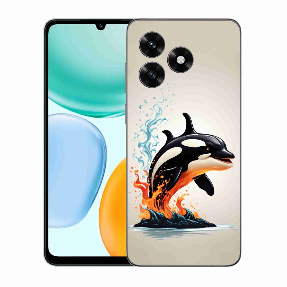 Gelový kryt mmCase na Honor X5c Plus - kosatka