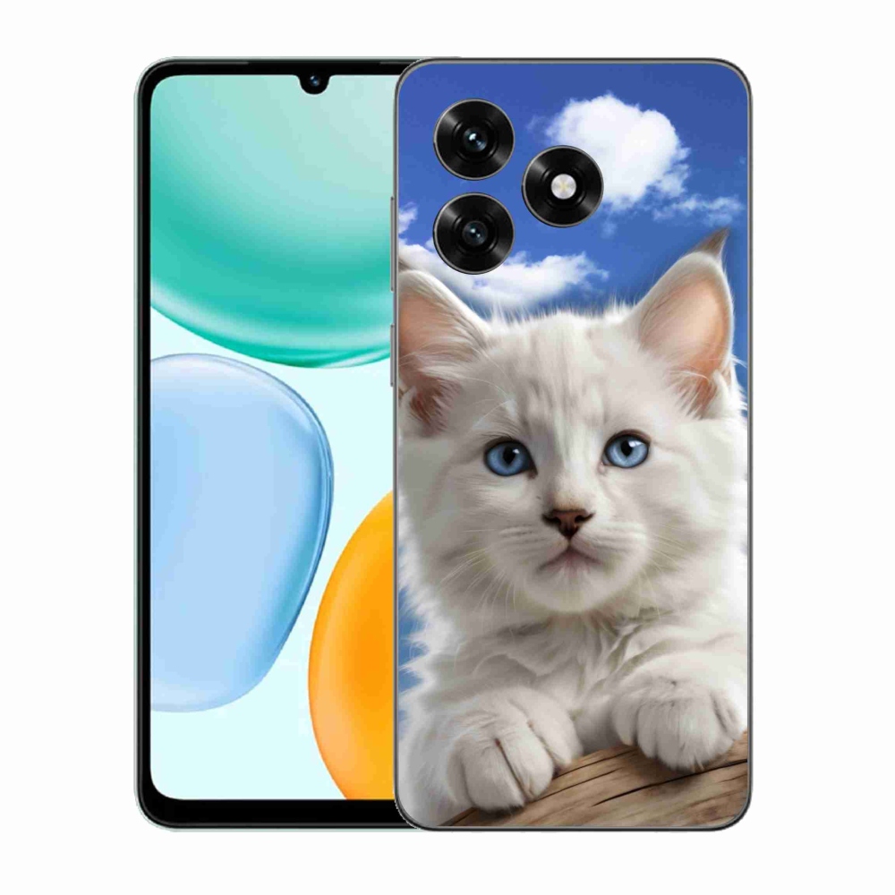 Gelový kryt mmCase na Honor X5c Plus - kotě a oblaka