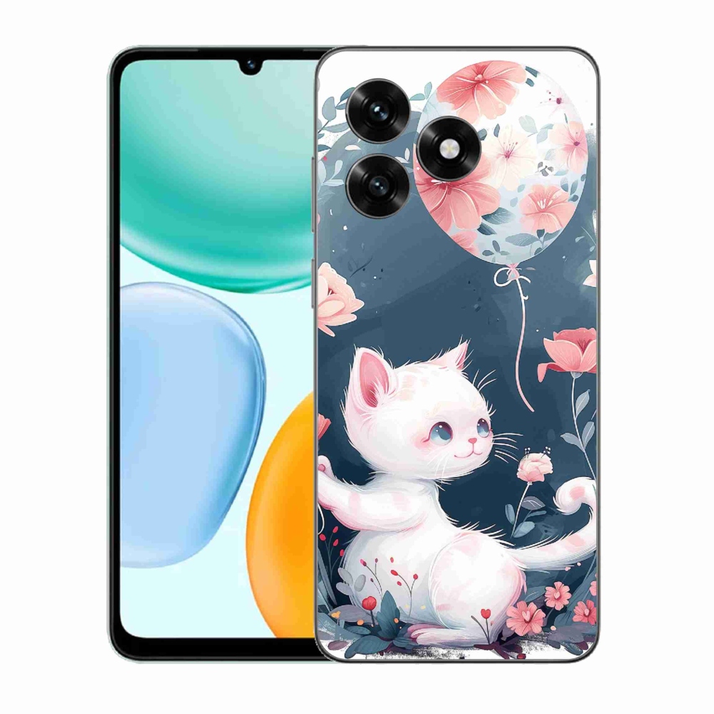 Gelový kryt mmCase na Honor X5c Plus - kotě s balónkem