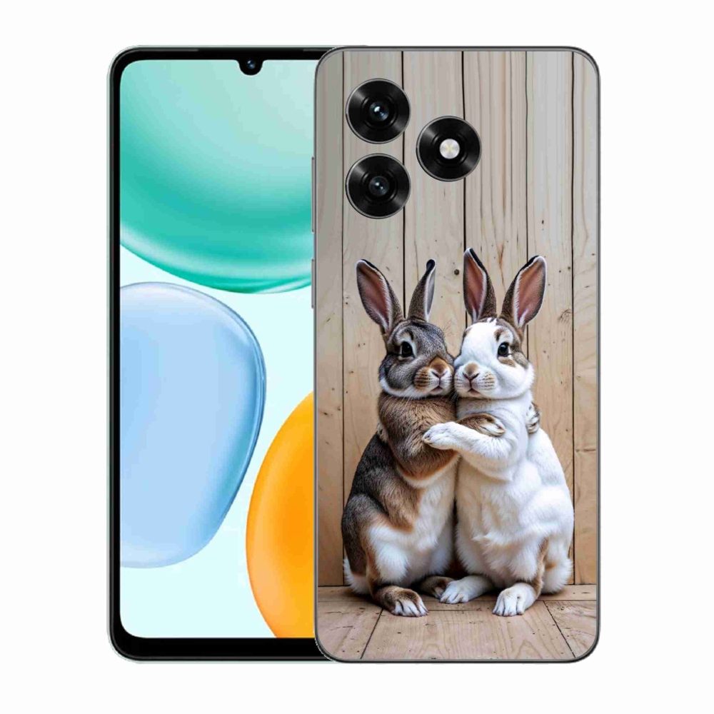 Gelový kryt mmCase na Honor X5c Plus - králičí pár