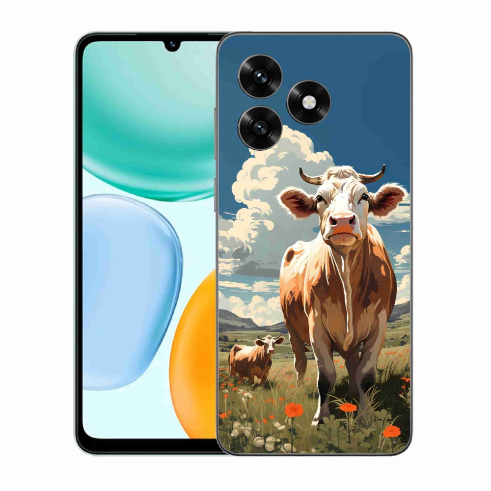 Gelový kryt mmCase na Honor X5c Plus - krávy na louce