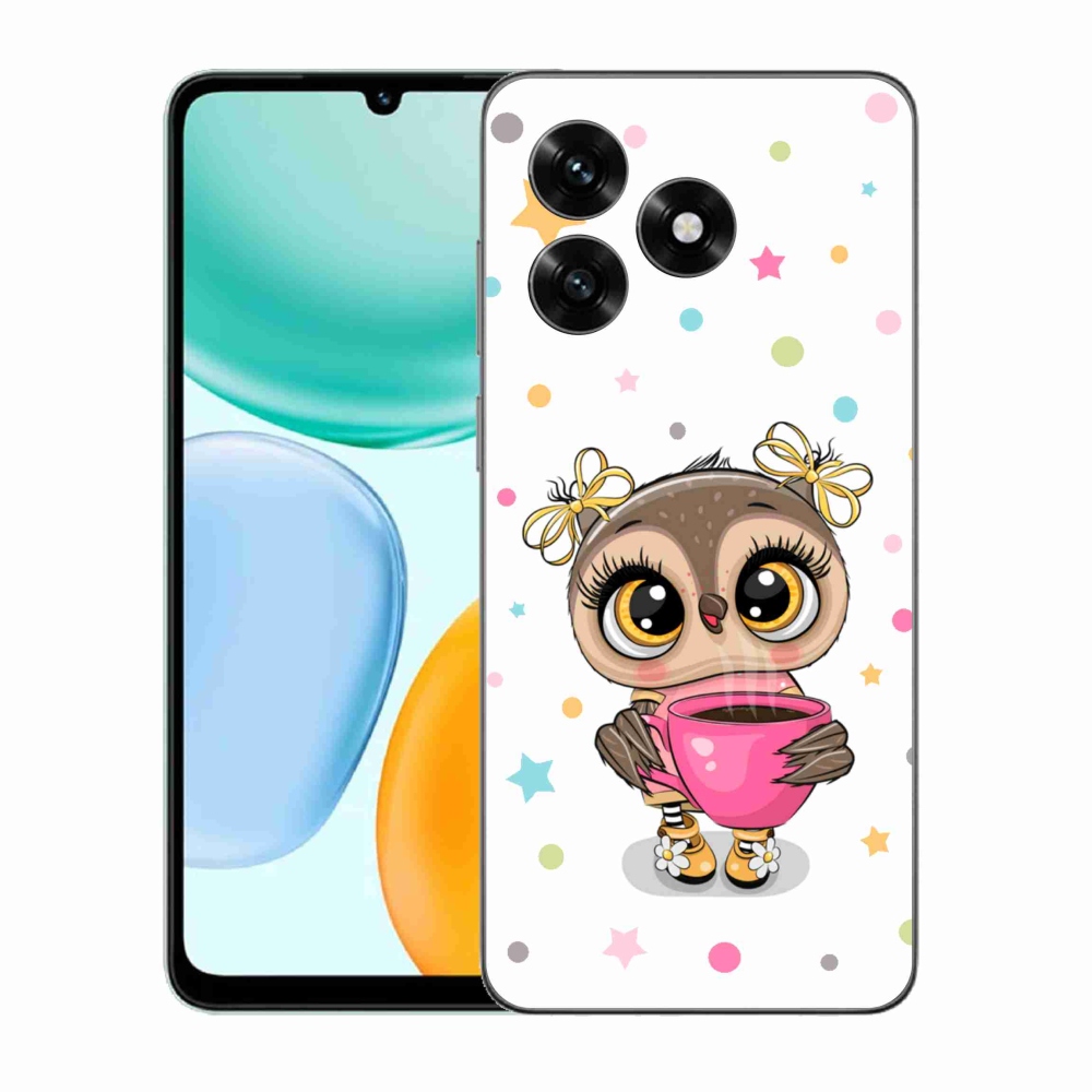 Gelový kryt mmCase na Honor X5c Plus - kreslená sovička