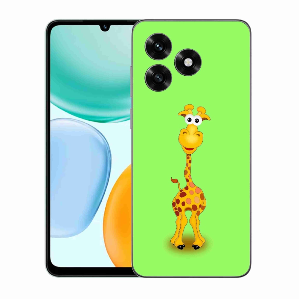 Gelový kryt mmCase na Honor X5c Plus - kreslená žirafa