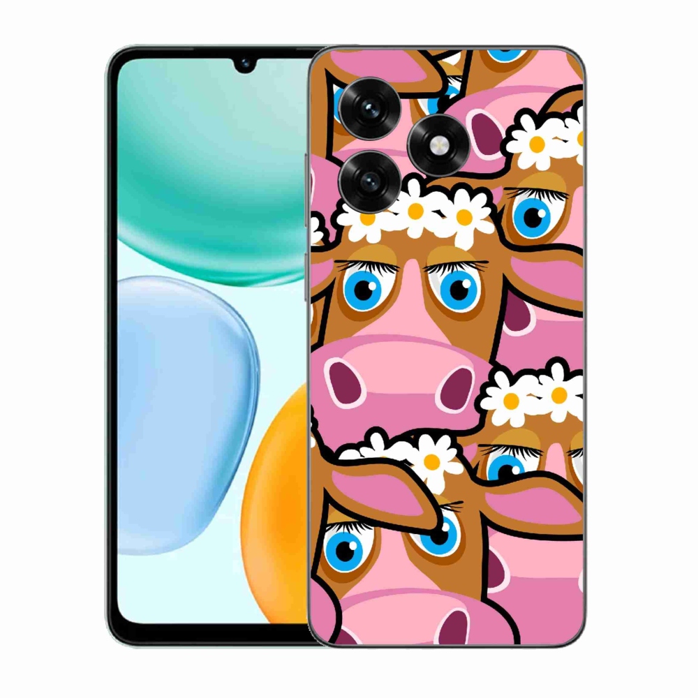 Gelový kryt mmCase na Honor X5c Plus - kreslené kravičky