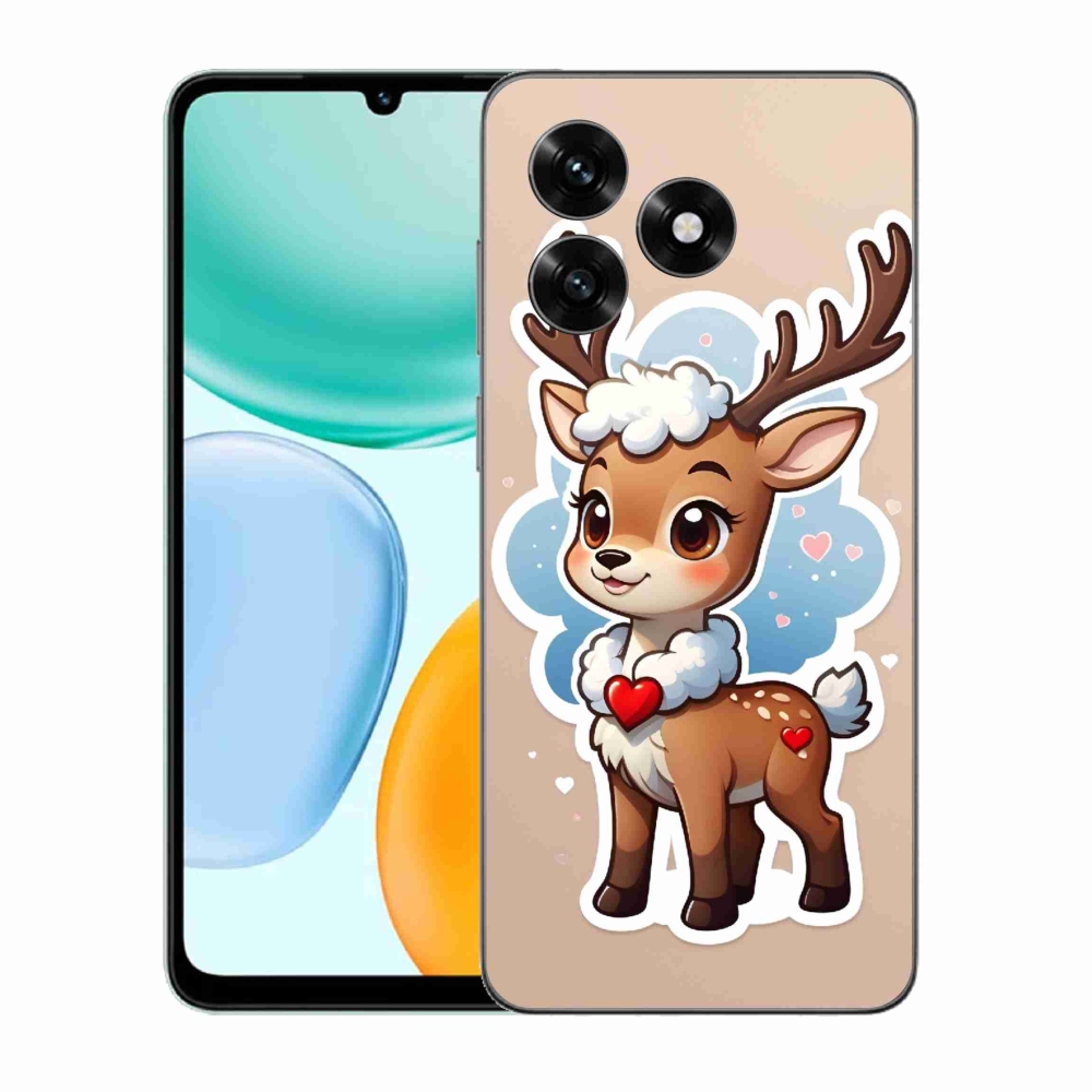 Gelový kryt mmCase na Honor X5c Plus - kreslený sob