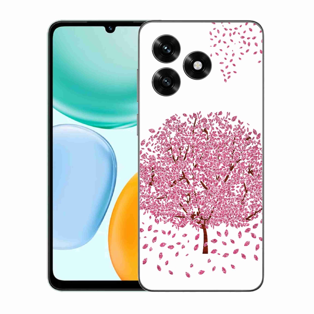 Gelový kryt mmCase na Honor X5c Plus - kreslený strom s listy