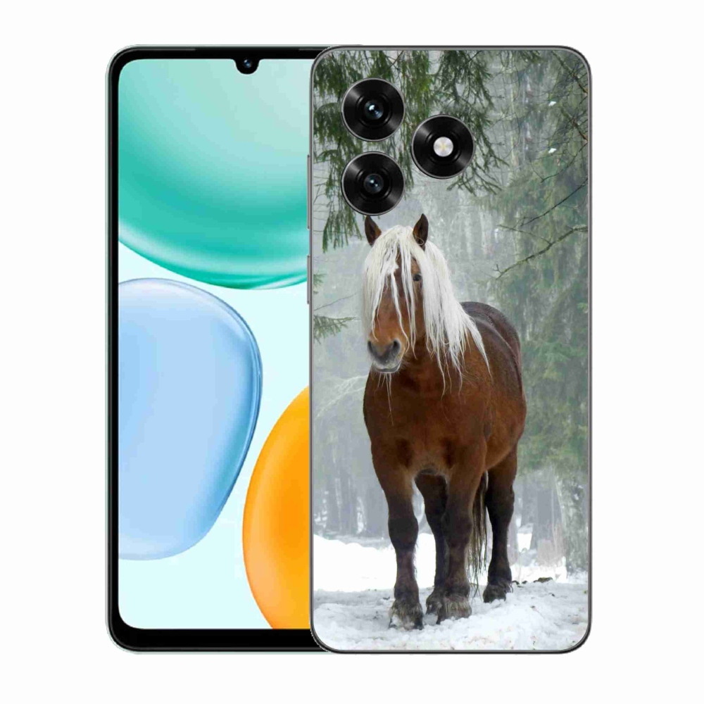 Gelový kryt mmCase na Honor X5c Plus - kůň v lese