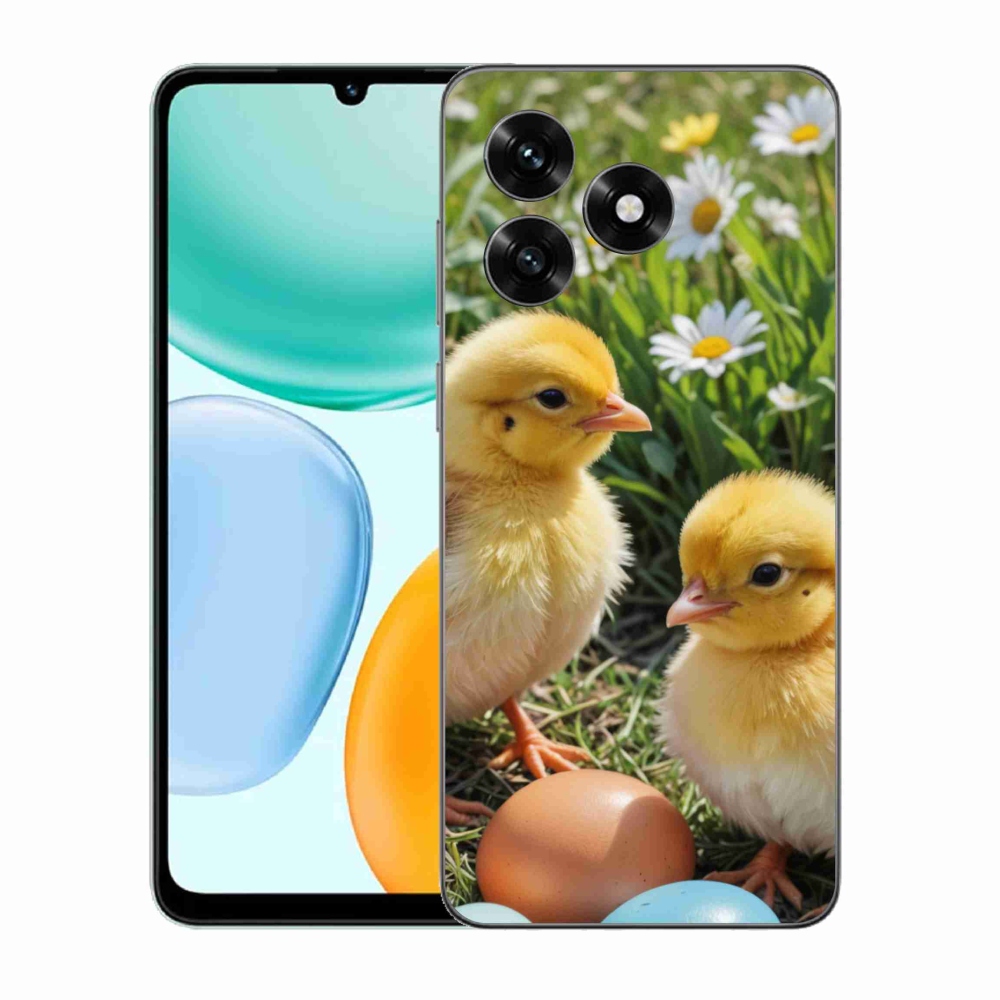 Gelový kryt mmCase na Honor X5c Plus - kuřátka