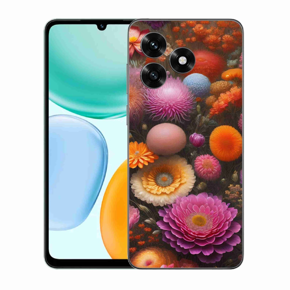 Gelový kryt mmCase na Honor X5c Plus - květinová kompozice