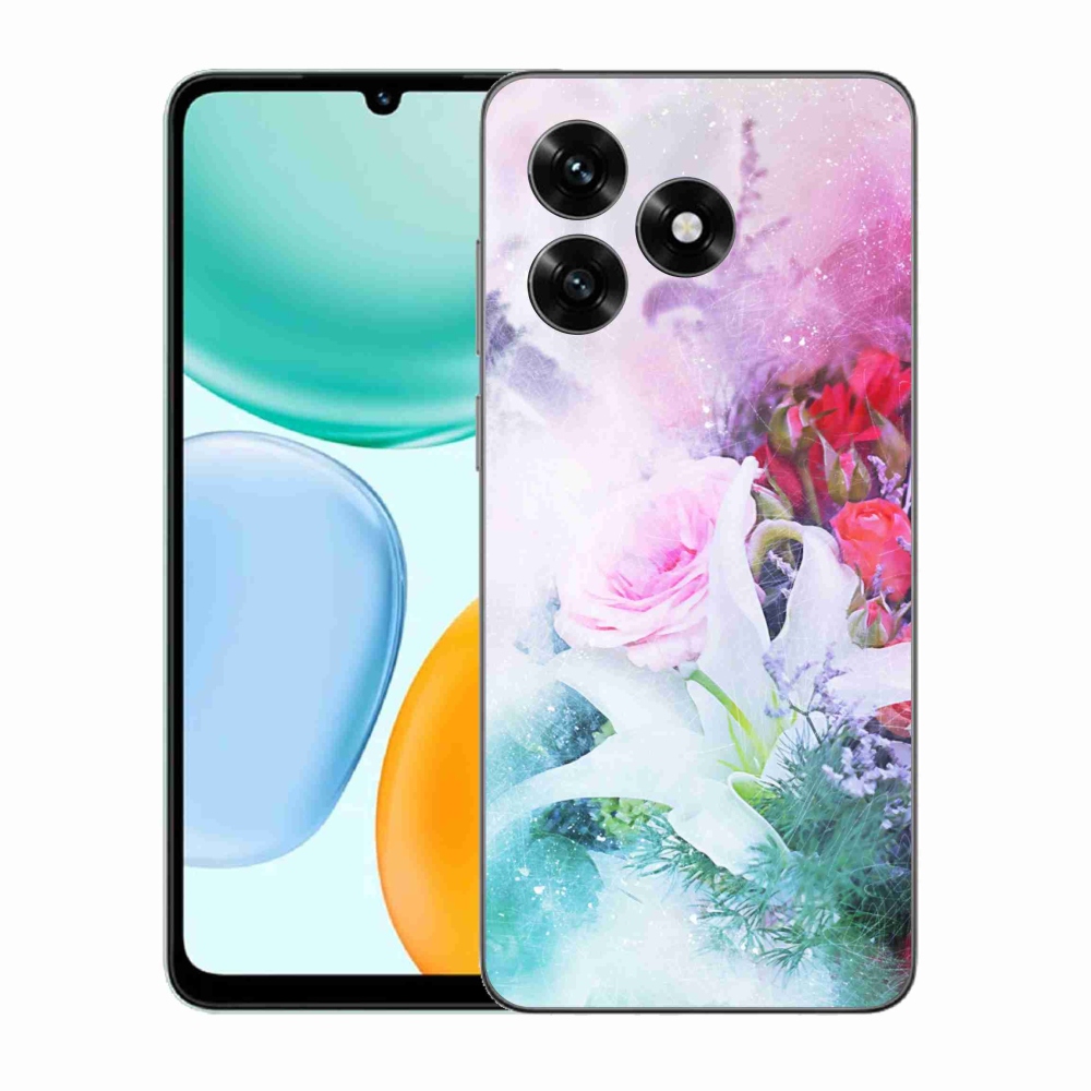 Gelový kryt mmCase na Honor X5c Plus - květiny 4