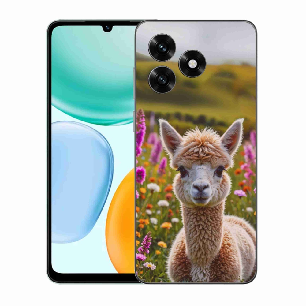 Gelový kryt mmCase na Honor X5c Plus - lama na louce