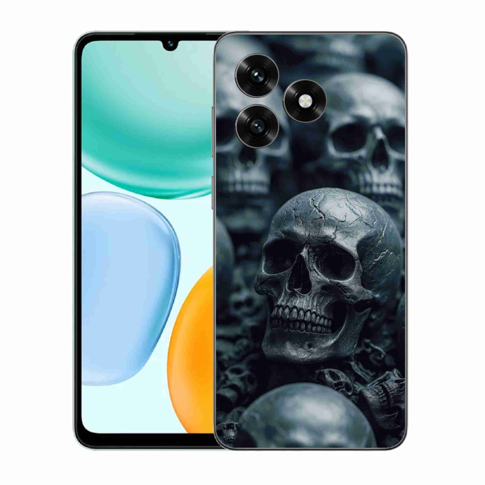 Gelový kryt mmCase na Honor X5c Plus - lebka 2