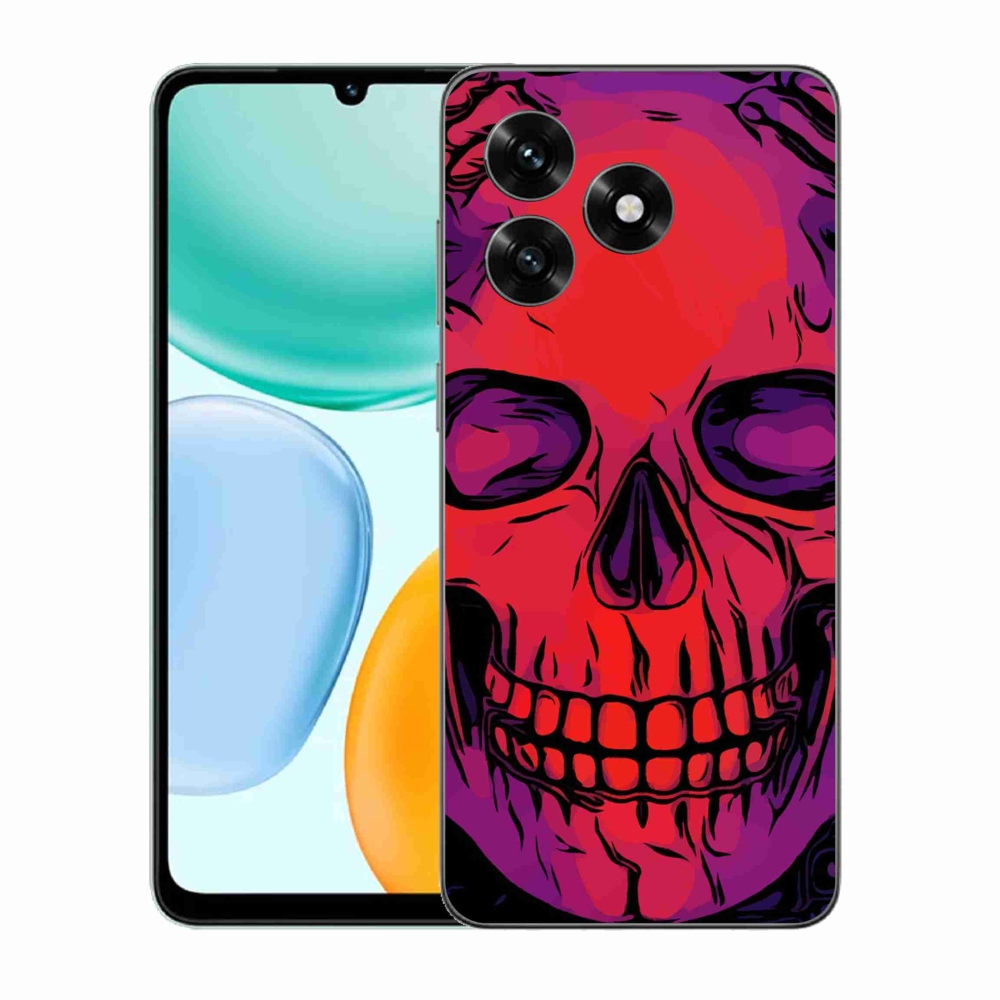 Gelový kryt mmCase na Honor X5c Plus - lebka