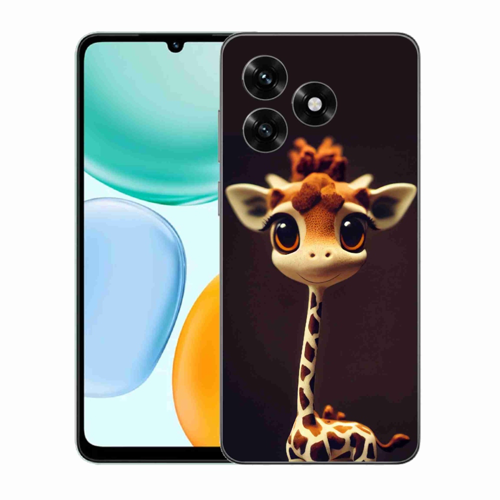 Gelový kryt mmCase na Honor X5c Plus - malá žirafa