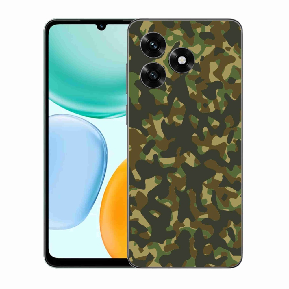 Gelový kryt mmCase na Honor X5c Plus - maskáčový vzor 1