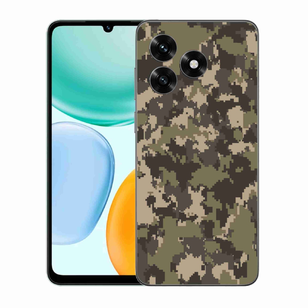 Gelový kryt mmCase na Honor X5c Plus - maskáčový vzor 12