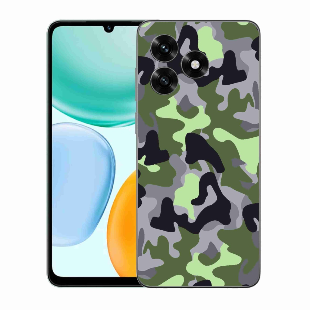 Gelový kryt mmCase na Honor X5c Plus - maskáčový vzor 7