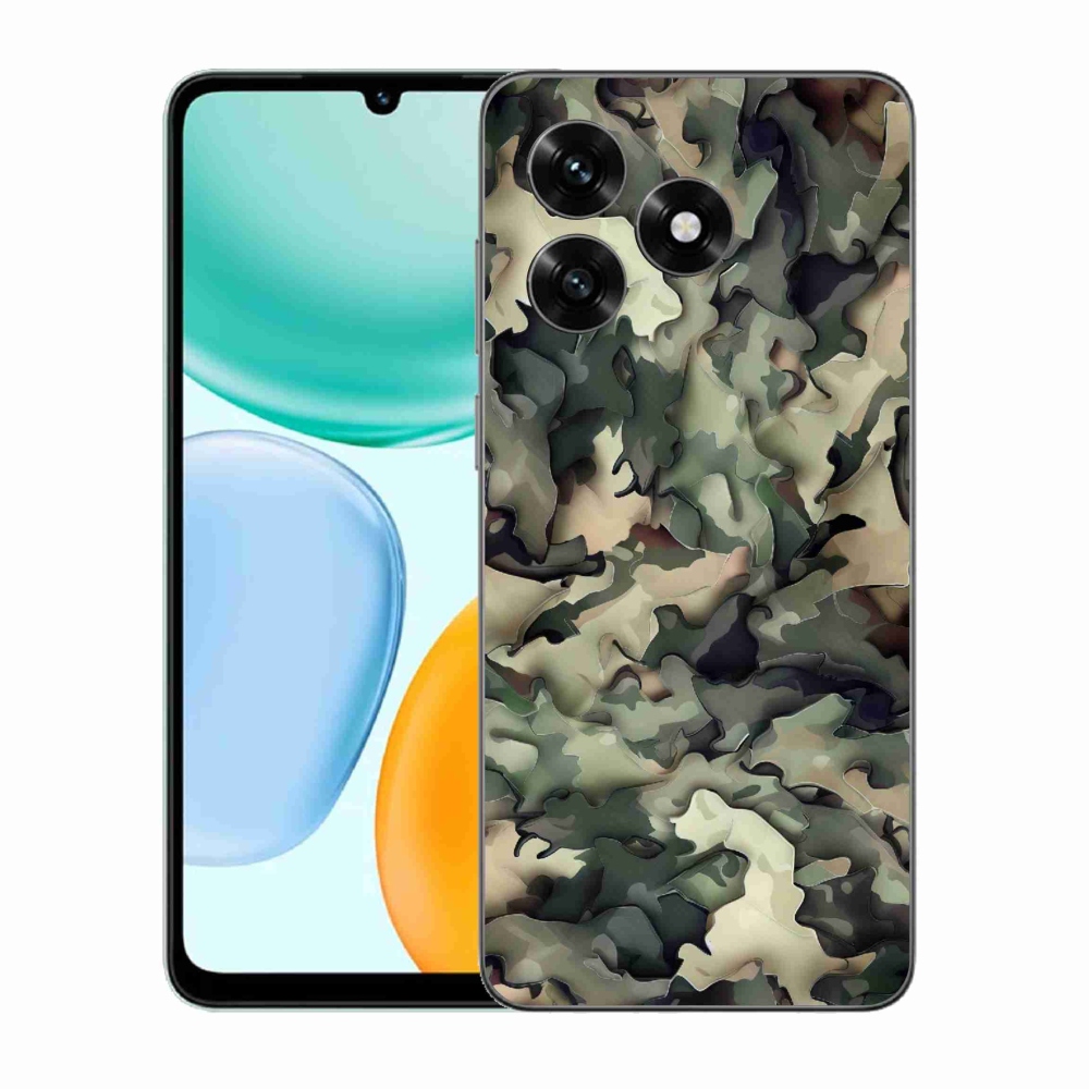 Gelový kryt mmCase na Honor X5c Plus - maskáčový vzor 9