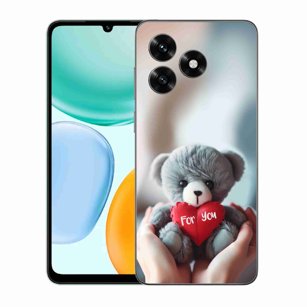 Gelový kryt mmCase na Honor X5c Plus - medvídek pro zamilované