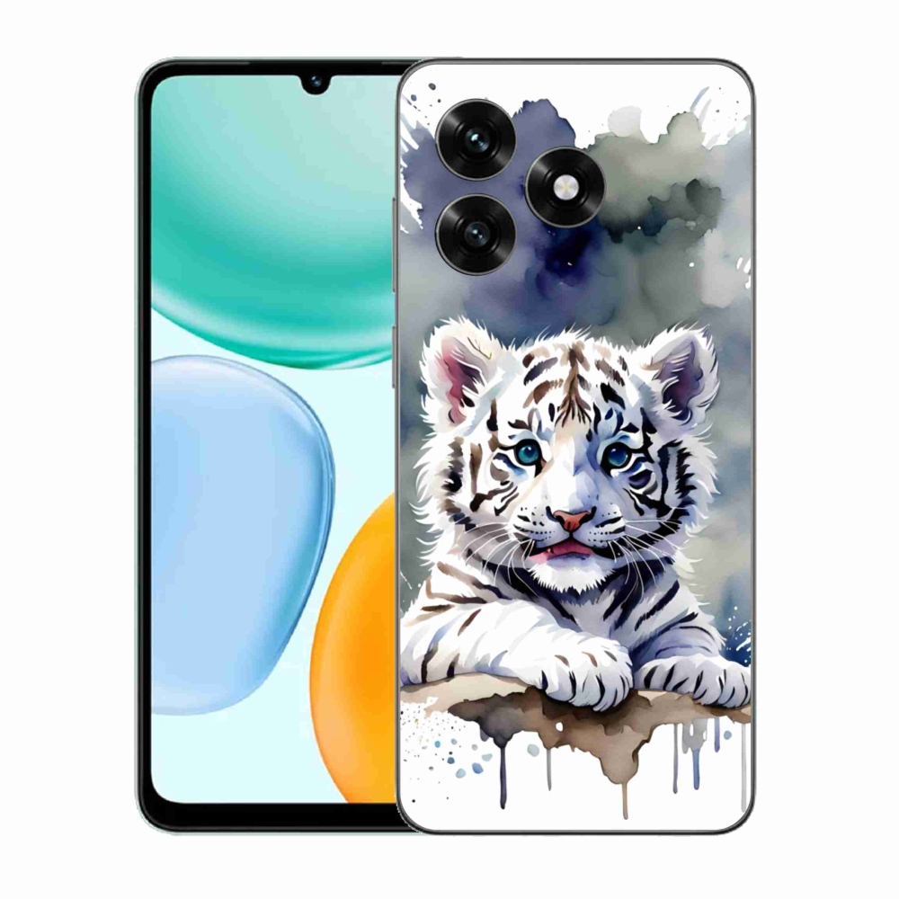 Gelový kryt mmCase na Honor X5c Plus - mládě bílého tygra