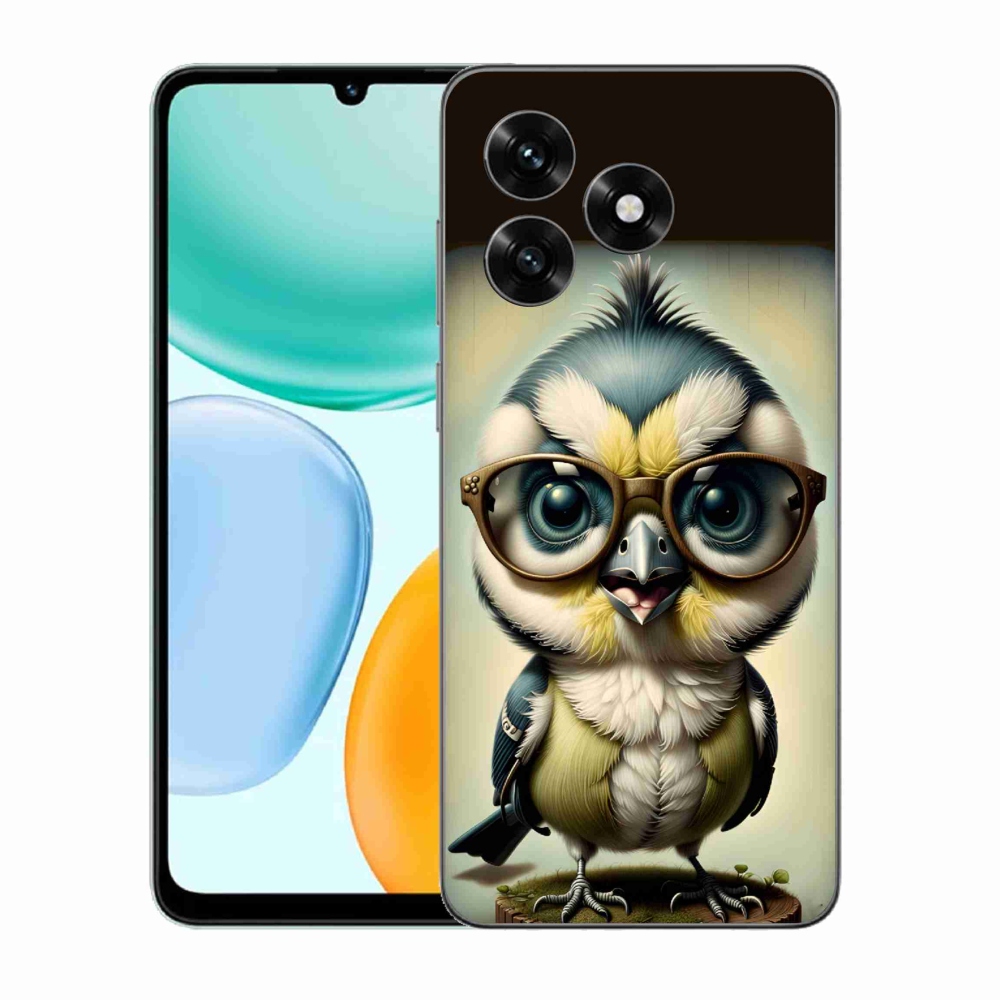 Gelový kryt mmCase na Honor X5c Plus - mládě s brýlemi
