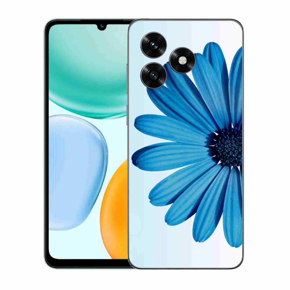 Gelový kryt mmCase na Honor X5c Plus - modrá kopretina