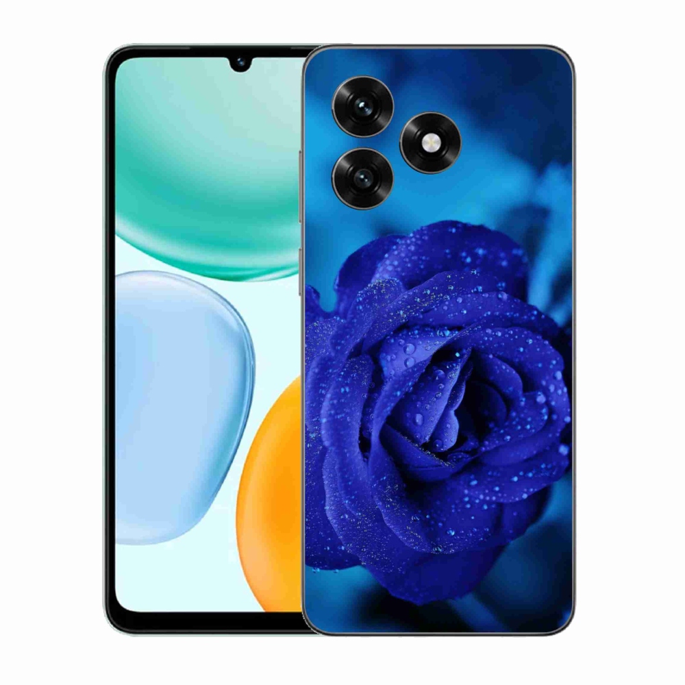 Gelový kryt mmCase na Honor X5c Plus - modrá růže