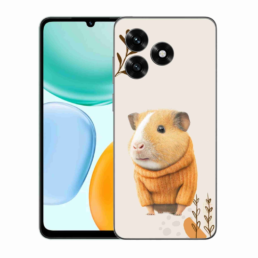 Gelový kryt mmCase na Honor X5c Plus - morče ve svetru