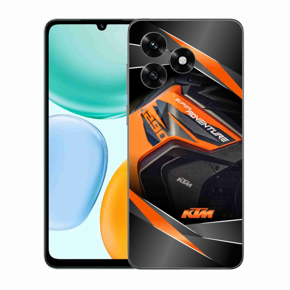 Gelový kryt mmCase na Honor X5c Plus - motorka ktm