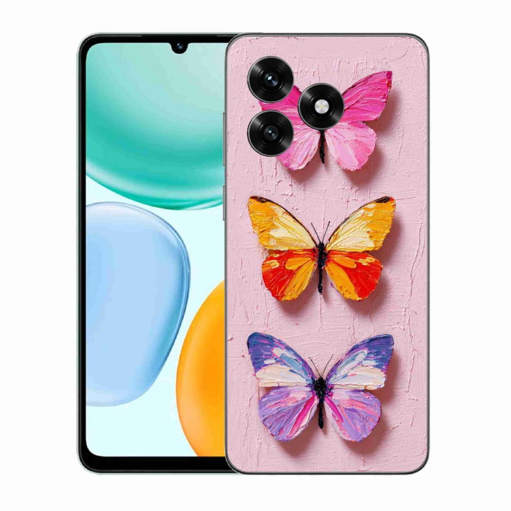 Gelový kryt mmCase na Honor X5c Plus - motýlí trojice