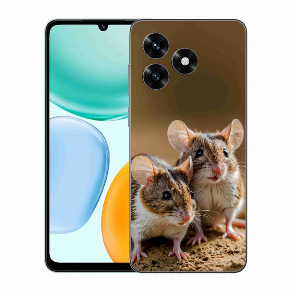 Gelový kryt mmCase na Honor X5c Plus - myší duo