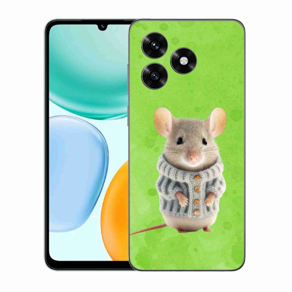 Gelový kryt mmCase na Honor X5c Plus - myška ve svetru