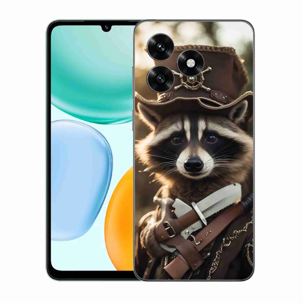 Gelový kryt mmCase na Honor X5c Plus - mýval v uniformě
