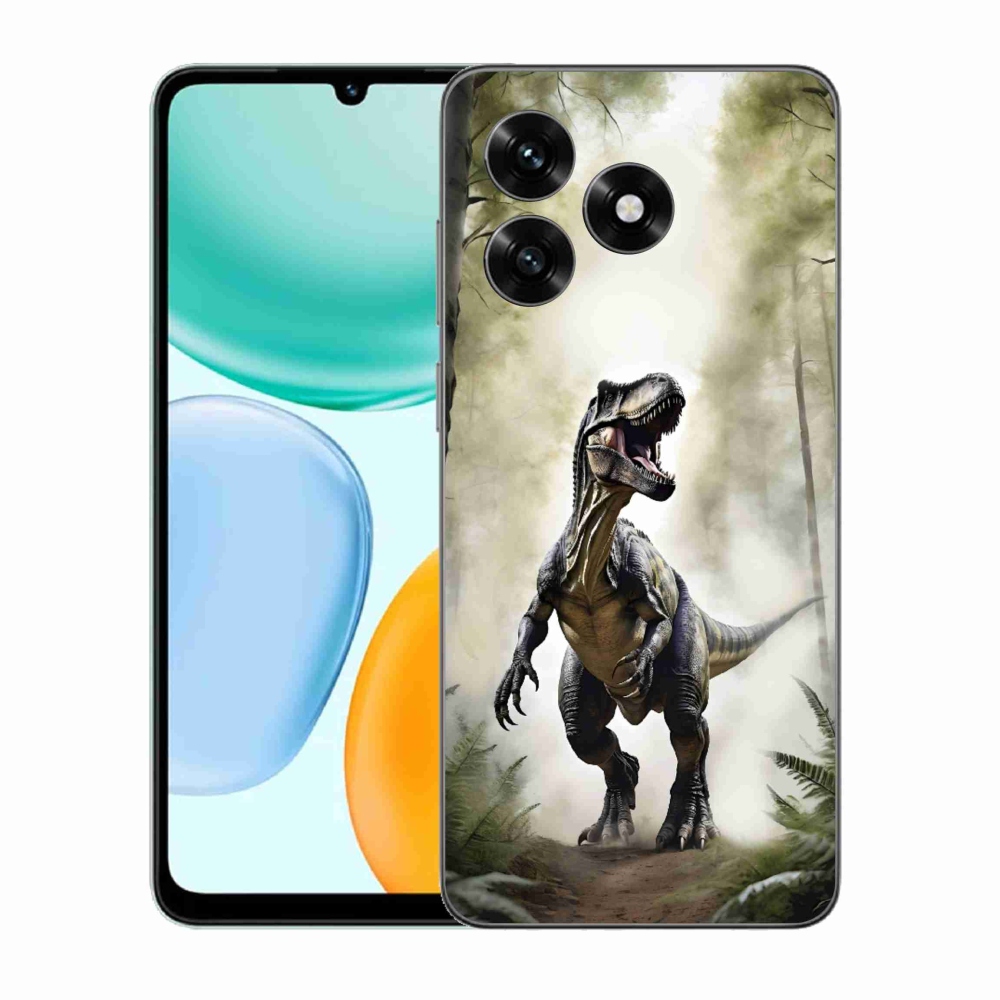 Gelový kryt mmCase na Honor X5c Plus - naštvaný T-Rex