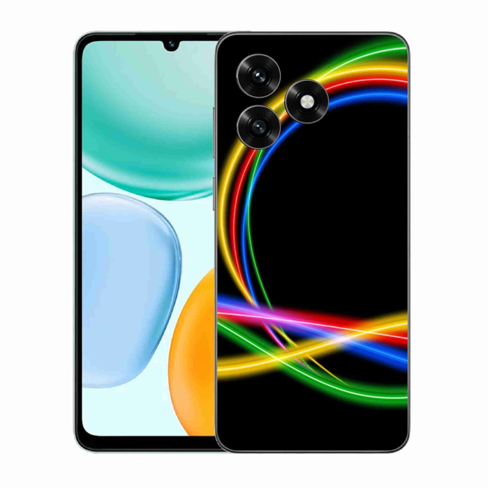Gelový kryt mmCase na Honor X5c Plus - neonové kruhy