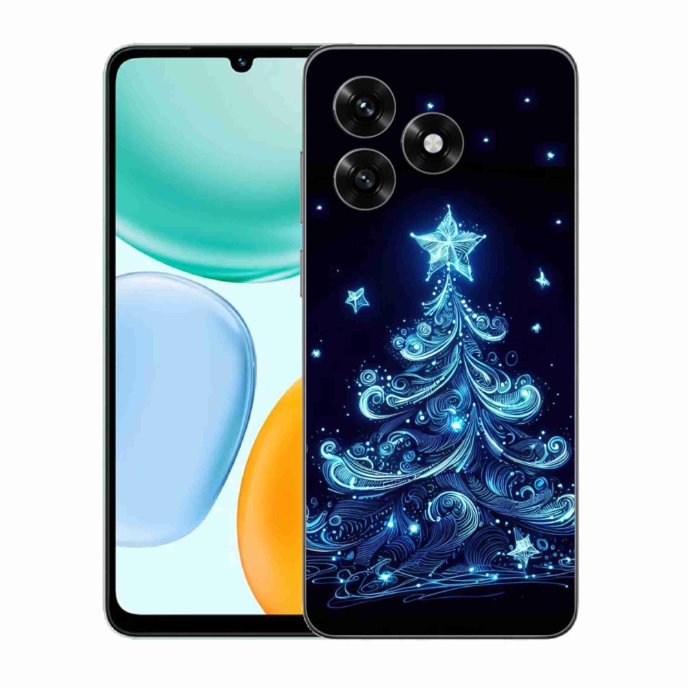 Gelový kryt mmCase na Honor X5c Plus - neonový vánoční stromek 4