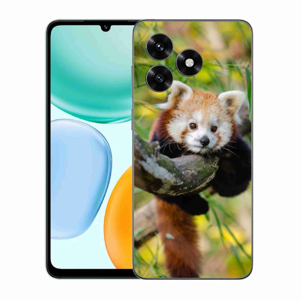 Gelový kryt mmCase na Honor X5c Plus - panda červená