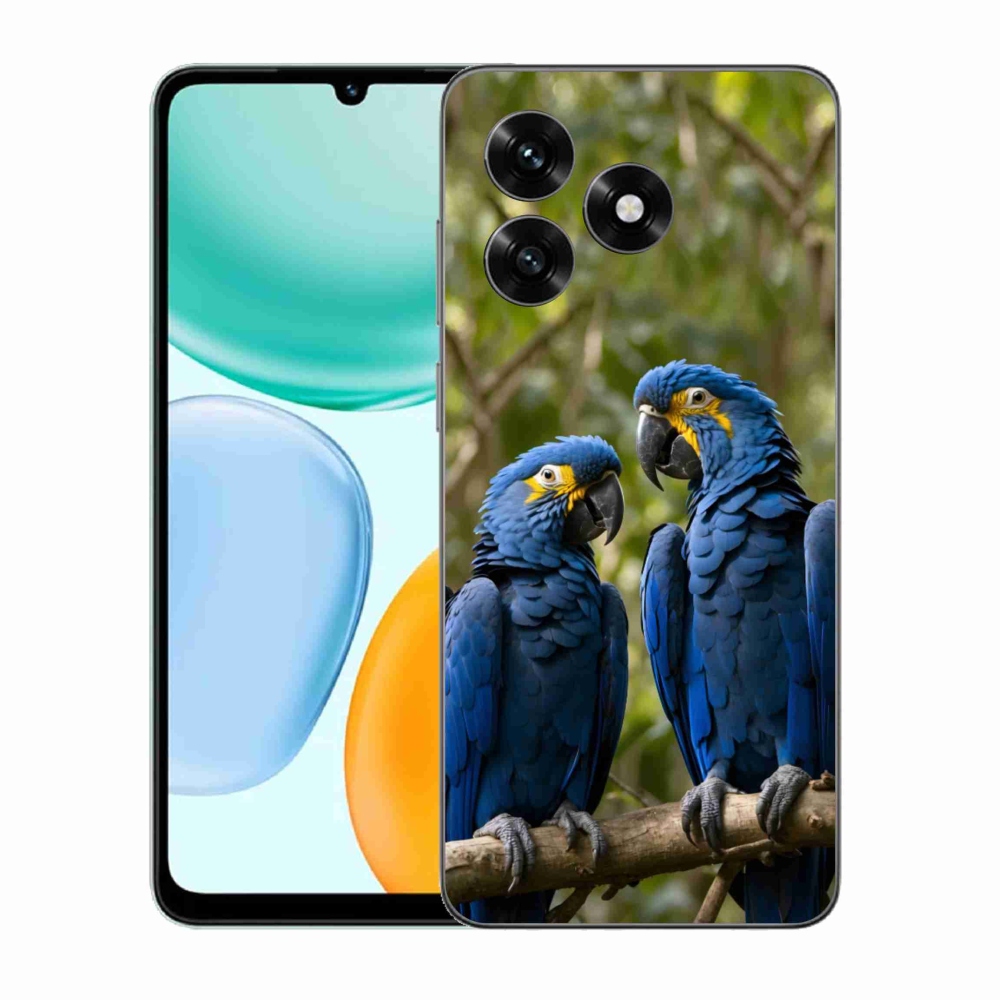 Gelový kryt mmCase na Honor X5c Plus - papouščí duo