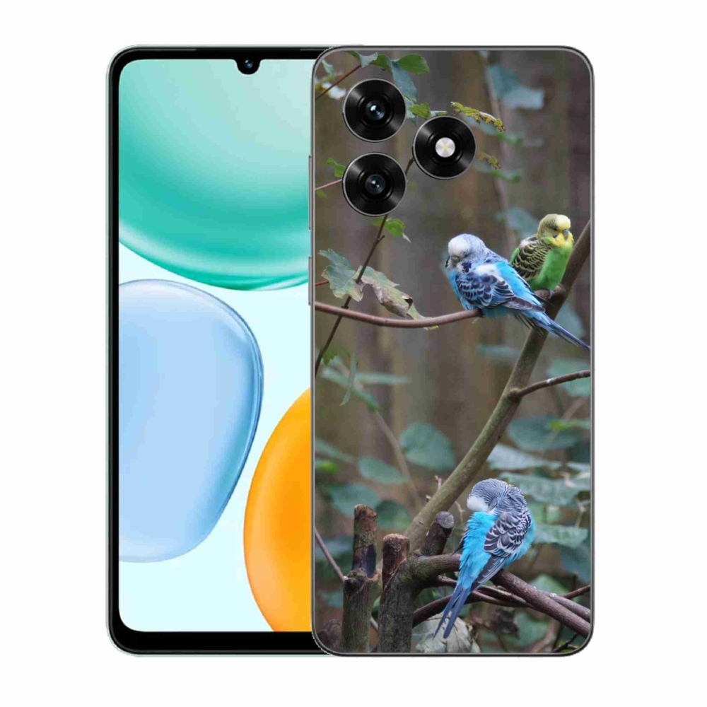 Gelový kryt mmCase na Honor X5c Plus - papoušci na větvi