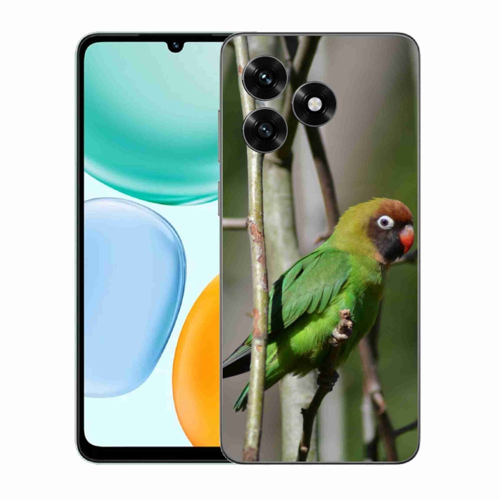 Gelový kryt mmCase na Honor X5c Plus - papoušek agapornis