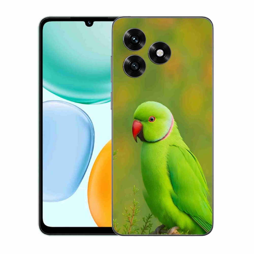 Gelový kryt mmCase na Honor X5c Plus - papoušek alexandr 2