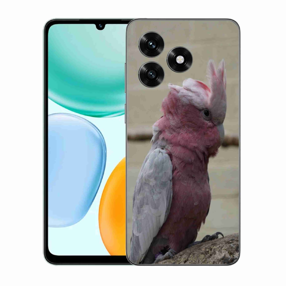 Gelový kryt mmCase na Honor X5c Plus - papoušek kakadu růžový