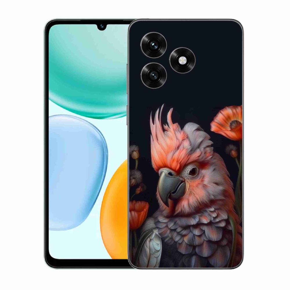 Gelový kryt mmCase na Honor X5c Plus - papoušek kakadu v barvách