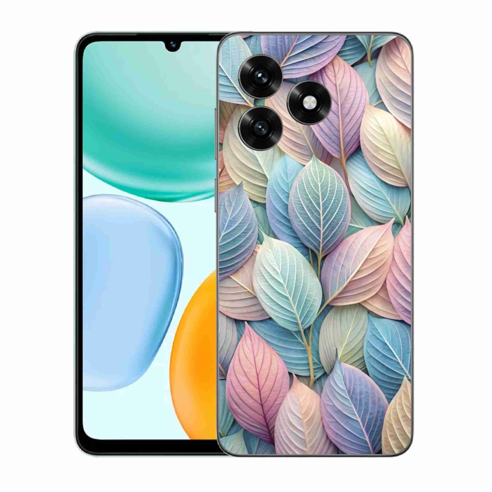 Gelový kryt mmCase na Honor X5c Plus - pastelové listy
