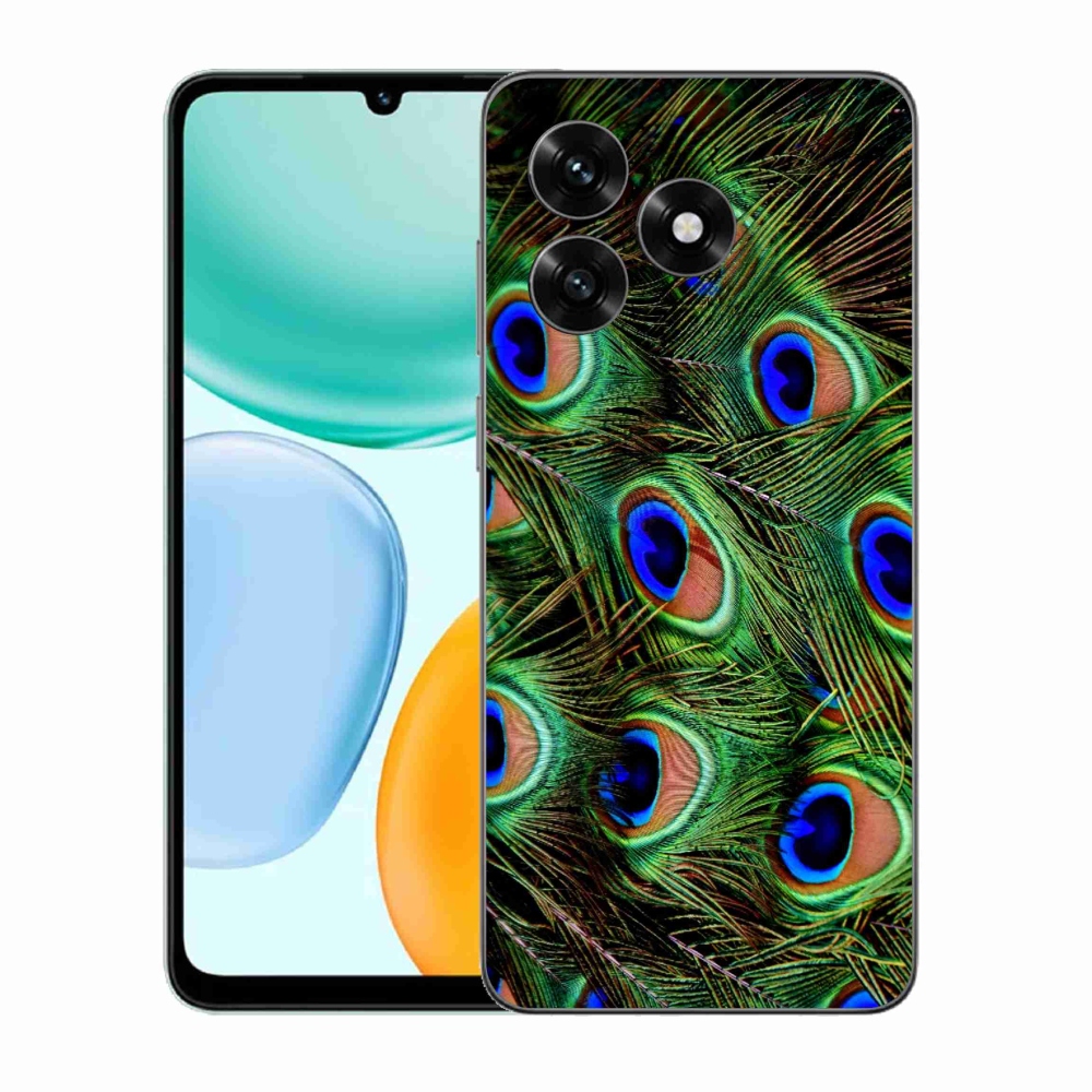 Gelový kryt mmCase na Honor X5c Plus - paví peří