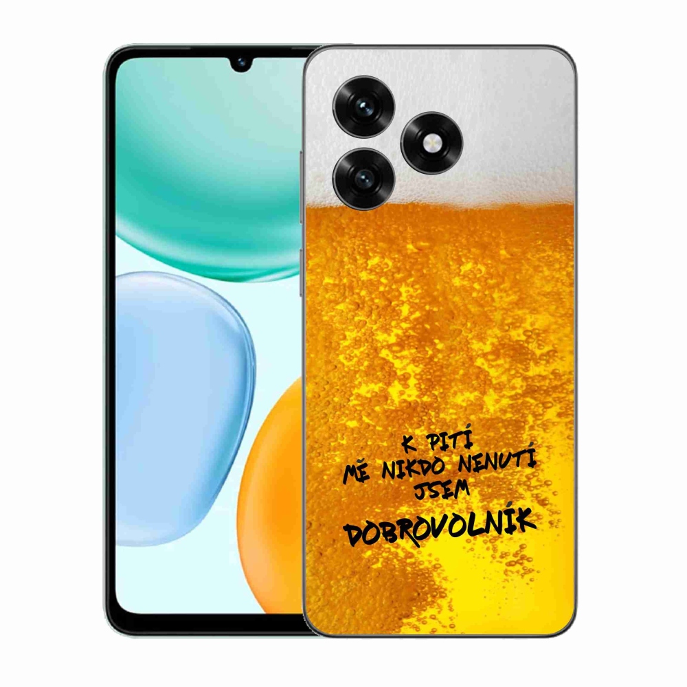 Gelový kryt mmCase na Honor X5c Plus - pivní motiv 4