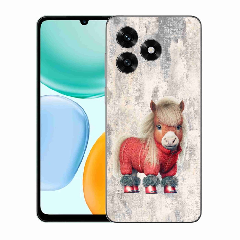 Gelový kryt mmCase na Honor X5c Plus - poník ve svetru