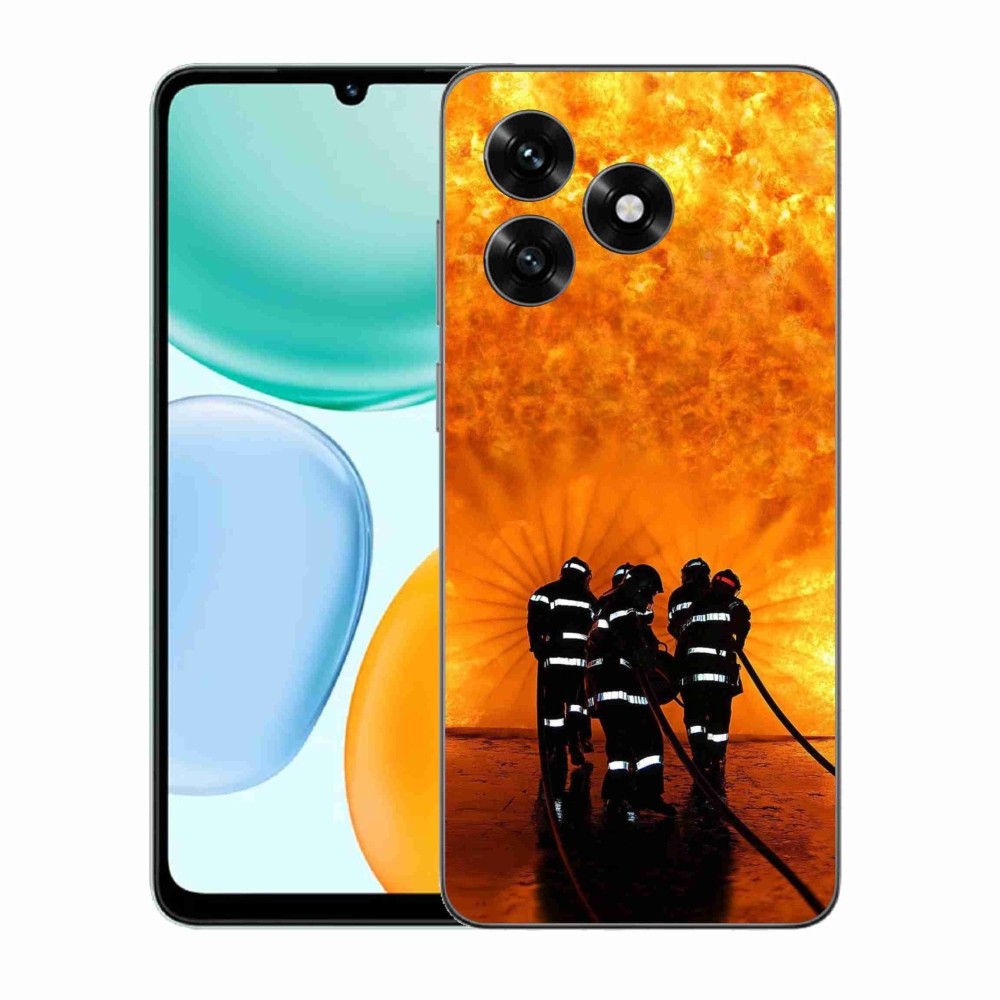 Gelový kryt mmCase na Honor X5c Plus - požár